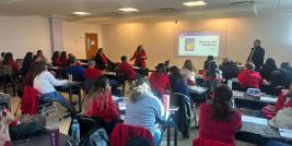 Más de 300 docentes, directores y subdirectores de las escuelas secundarias federales No. 15, 17, 18 y 19, que pertenecen a la Zona IV de Ciudad Juárez, participaron en el taller de Medios Alternativos para la Solución de Conflictos (MASC) en entornos escolares.